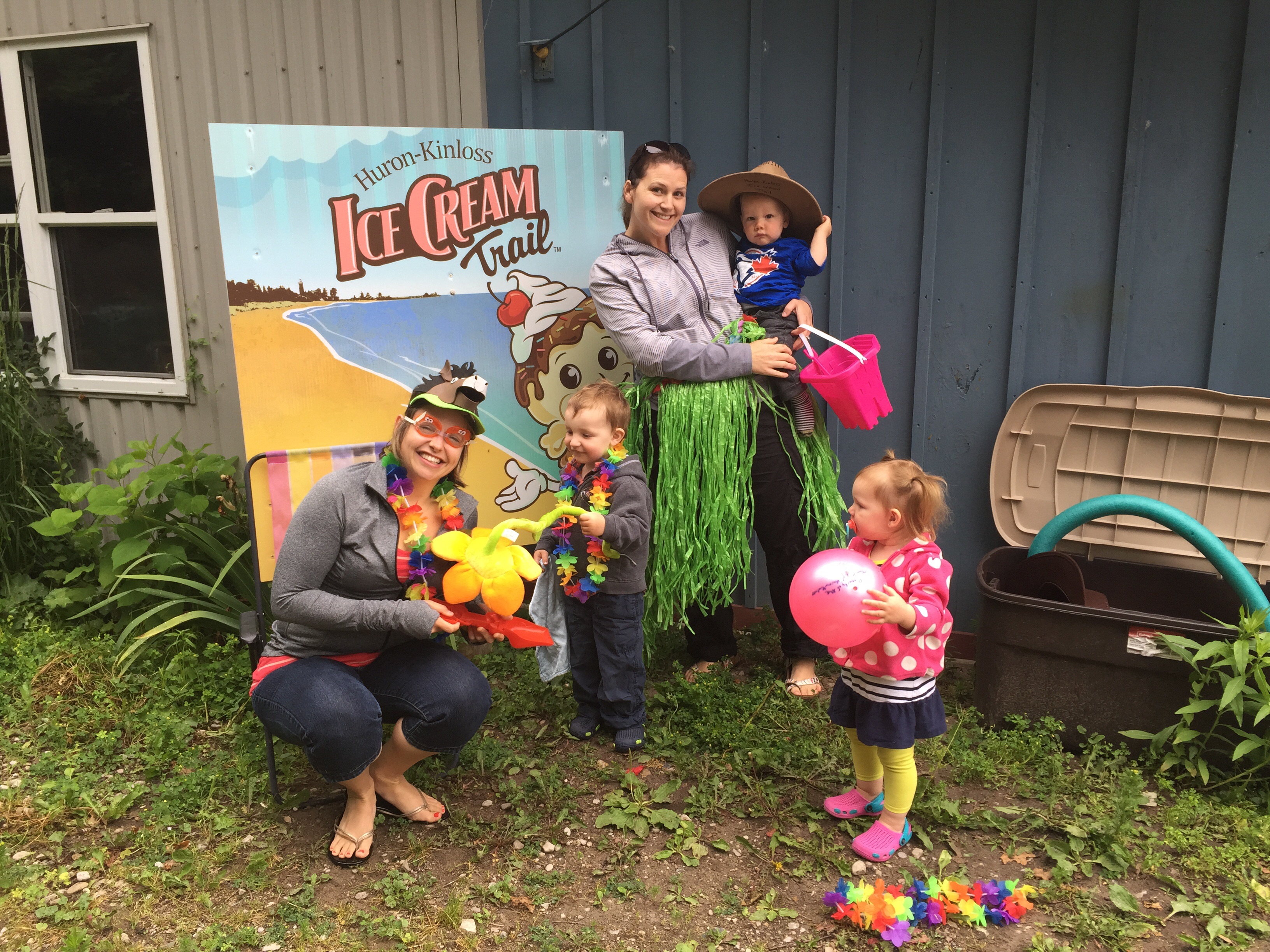 Dress-up fun at the Ice Cream Trail photo booth!