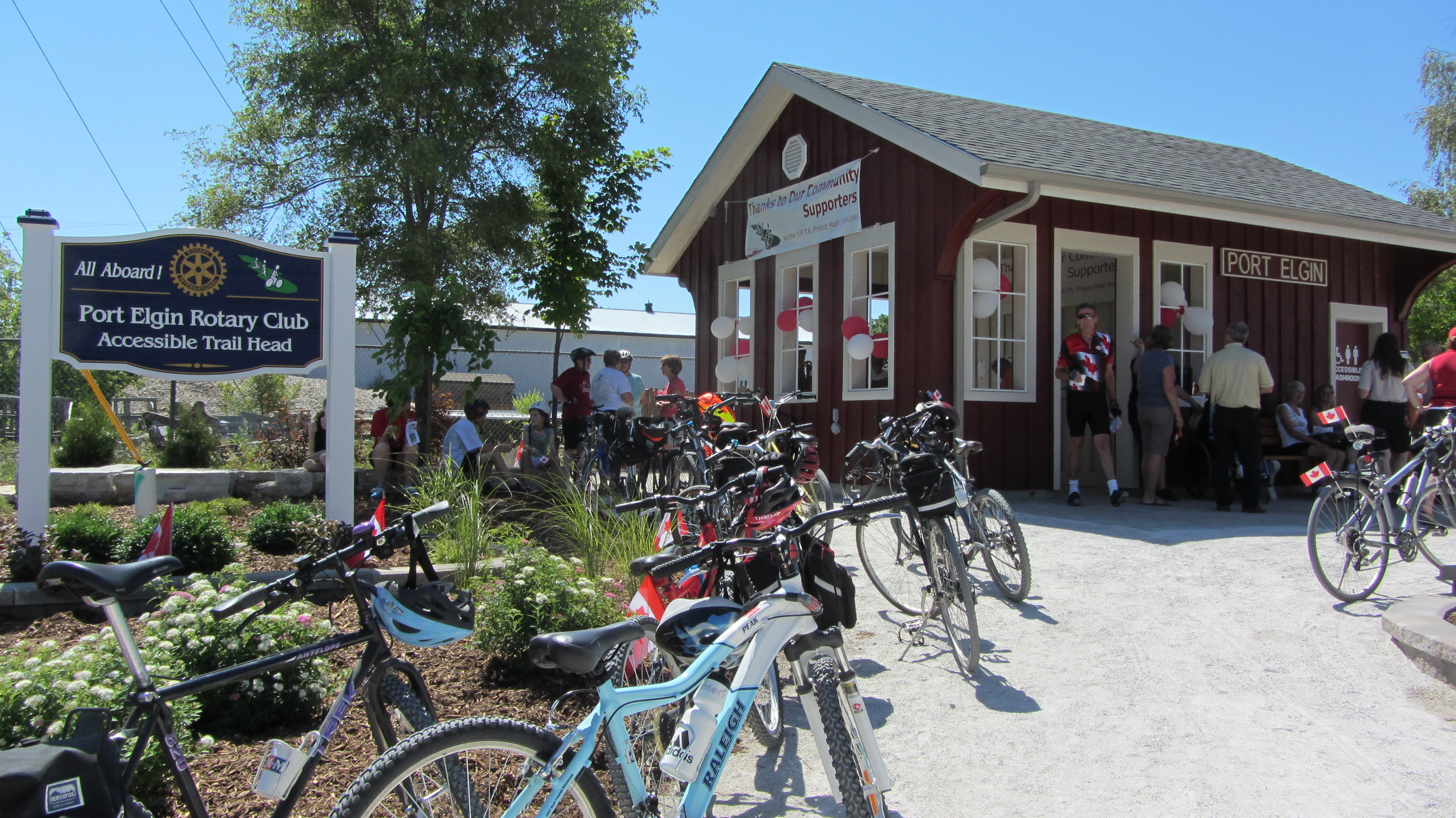 Port Elgin Rotary Trail Head always busy.