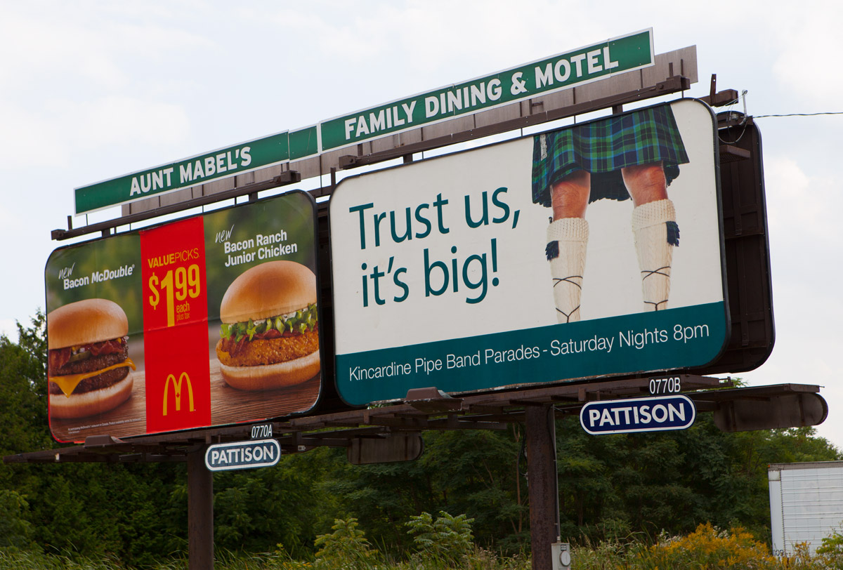 We like having fun. Apparently things are big in Kincardine!