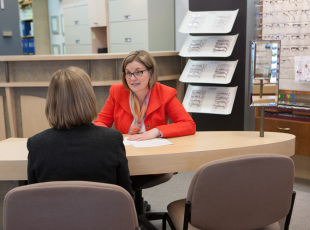 Comfortable seating area for consultations