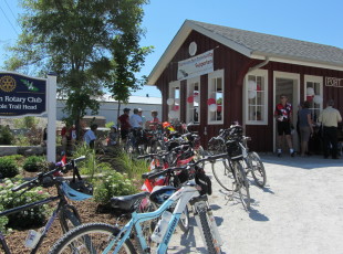 Port Elgin Rotary Trail Head always busy.