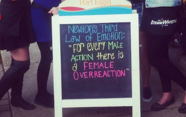 For every male action...