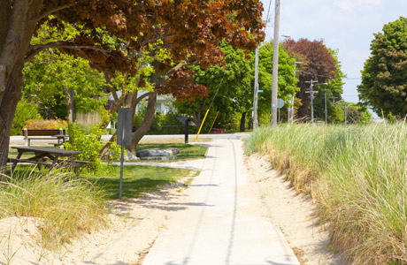 Paved walkways