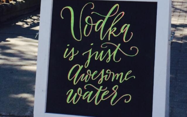 Vodka...
