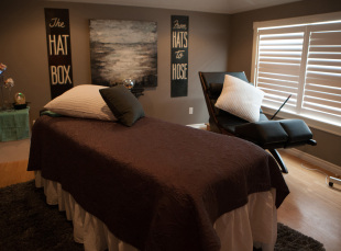 Relaxing and private treatment room