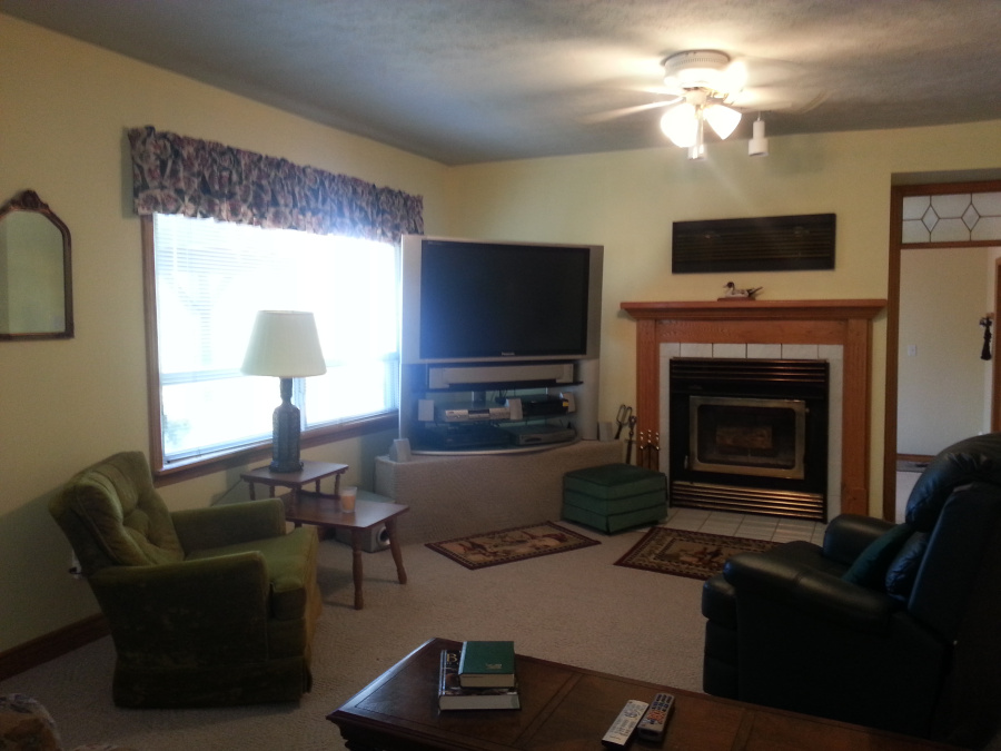Living Room with Fireplace